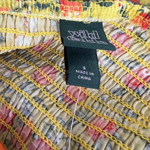 Wild Fable Women's Yellow Fruit Print Sleeveless Romper - Size Small - NWT - Picture 2 of 9